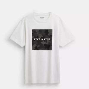 NWT Coach Vintage Camo Classic White T-Shirt -xsmall
